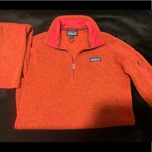 Crimson Red Patagonia Quarter Zip